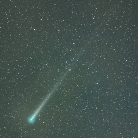 １２月９日未明のレナード彗星（C/２０２１ Ａ１）とＮＧＣ５４６６