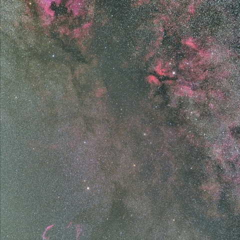 はくちょう座の散光星雲たち