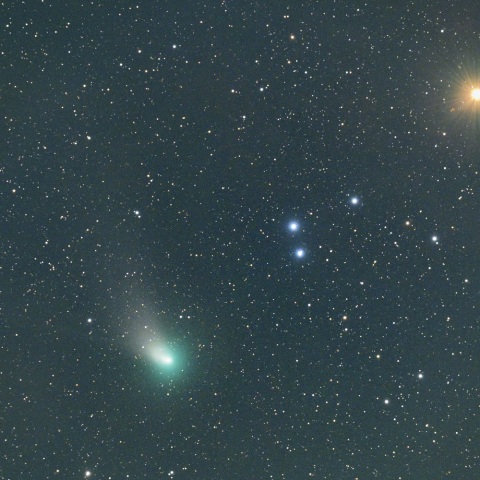 ＺＴＦ彗星（Ｃ/２０２２ Ｅ３）とアルデラバン