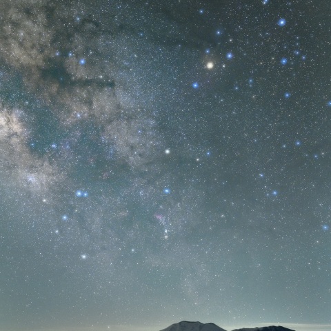 さそり座の南中と浅間山