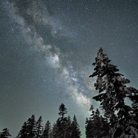 終雪と夏の銀河