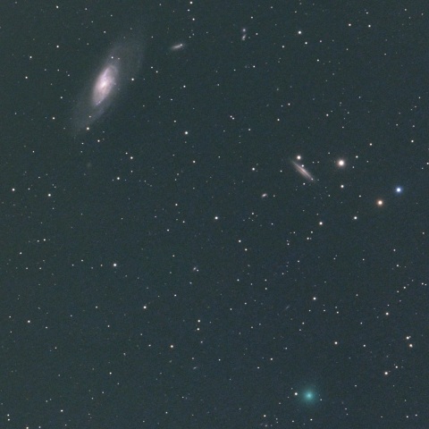 レモン彗星 （Ｃ/２０２３ Ｈ２）とＭ１０６、ＮＧＣ４２１７