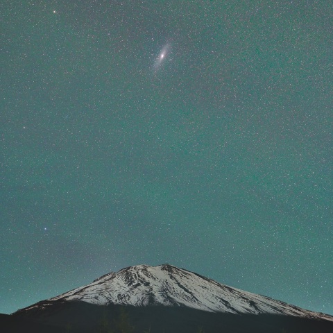 ノクト星景（富士山とＭ３１）