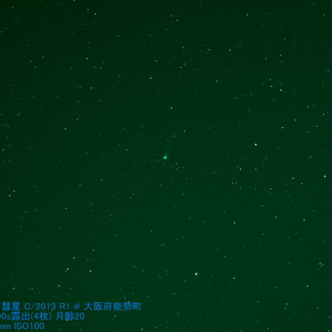 月明かりにも負けず