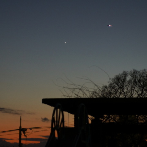 １／１７ 金星と水星と旅客機