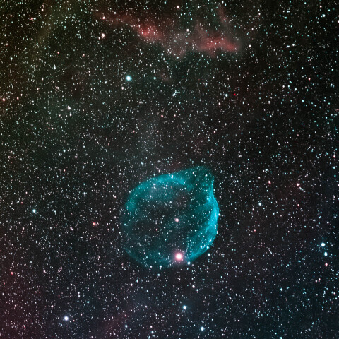 ミルクポット星雲　SH2-308とSH2-303