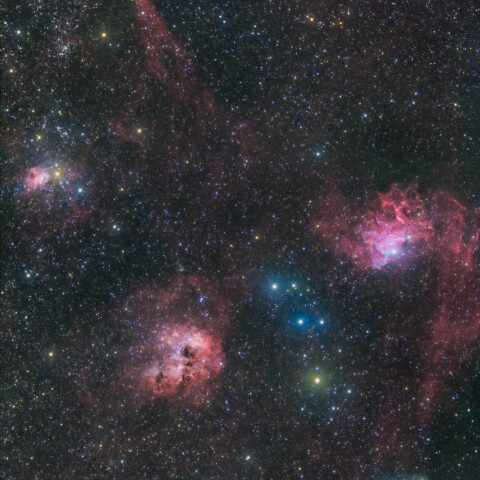 IC405 IC410 IC417 M38 ぎょしゃ座
