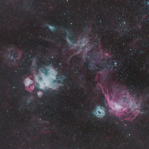 NGC2011付近 かじき座