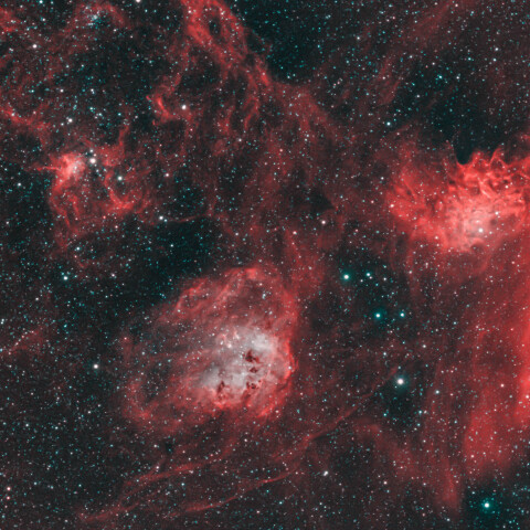 ぎょしゃ座の散光星雲/IC405/IC410/IC417