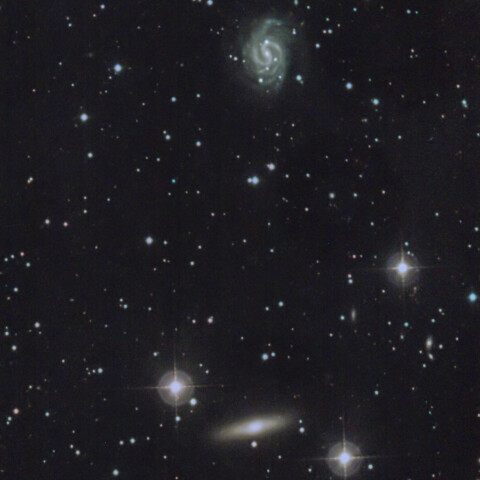 NGC4526  NGC4535 おとめ座の系外星雲