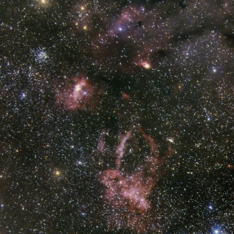 カシオペア座の散光星雲群