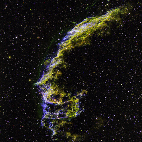 網状星雲の東側NGC6992