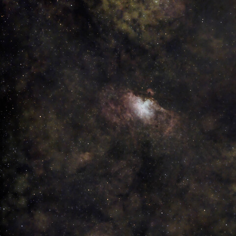 SH2‑54、M16（わし星雲）、M17（オメガ星雲）