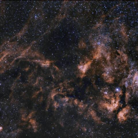 はくちょう座の散光星雲