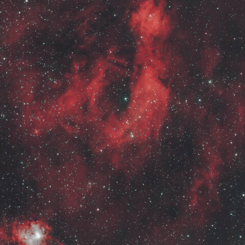 きりん座に広がる淡い星雲群 Sh2-205 / Sh2-206