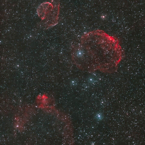 ぎょしゃ座のSh2-223・244・225・227
