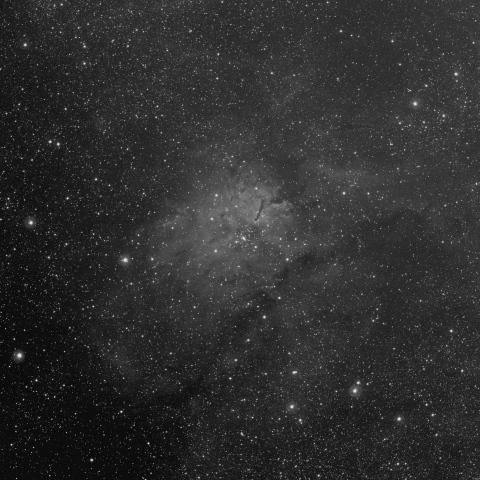 散光星雲NGC6820 + 散開星団NGC6823