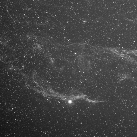 超新星残骸、網状星雲 (NGC6960)