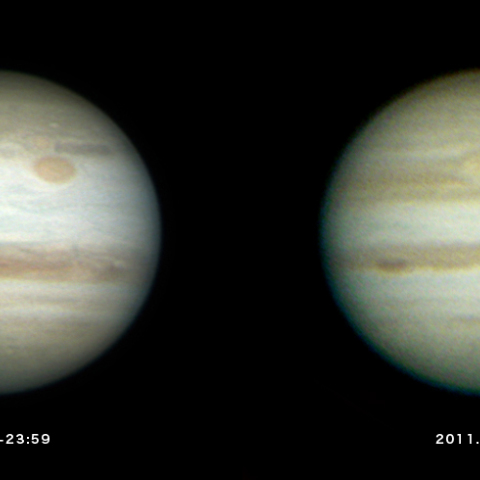 木星の縞模様の変化