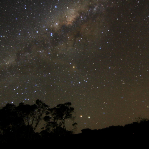 沈みゆく火星と土星