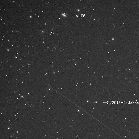 ジョンソン彗星＆M106