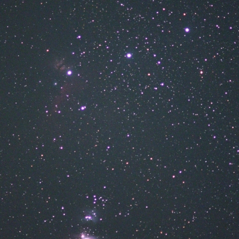 「nano.tracker」によるオリオン座中心部