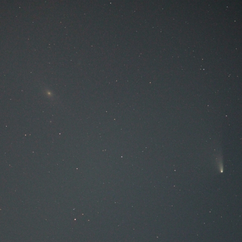 パンスターズ彗星とアンドロメダ銀河M31