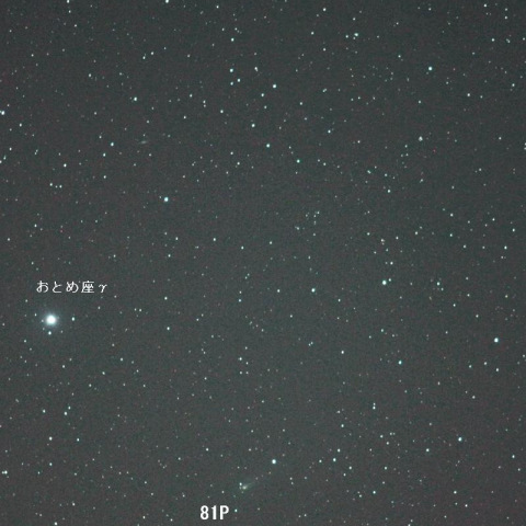 おとめ座をゆく81Pヴィルト彗星