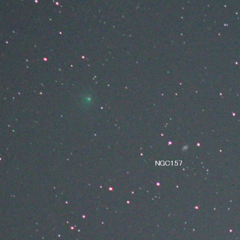 10Pテンペル彗星とくじら座の銀河