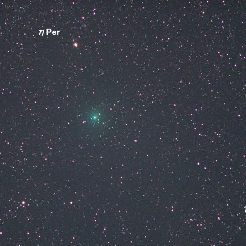 コバルトブルーに輝く103Pハートレー彗星