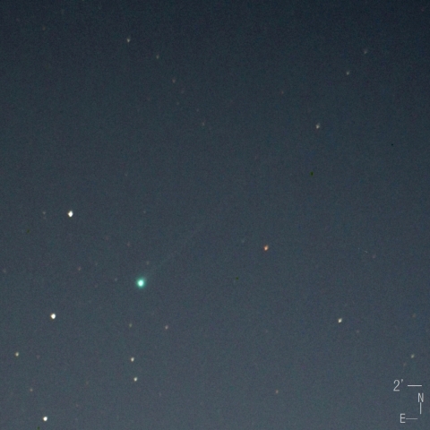 薄明中のネオワイズ彗星