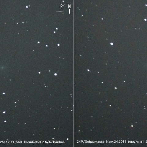 11月25日未明の2彗星