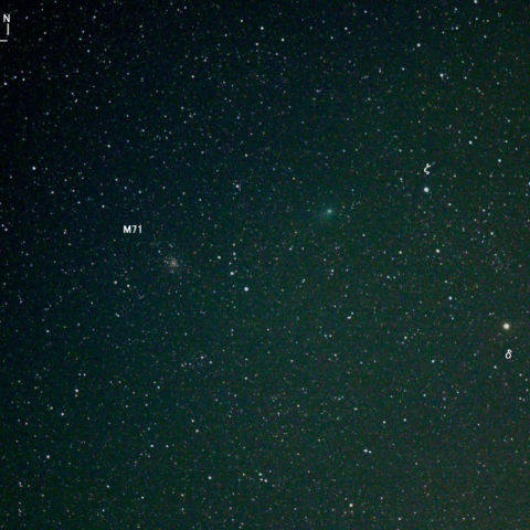 ガラッド彗星C/2009P1とメシエ71