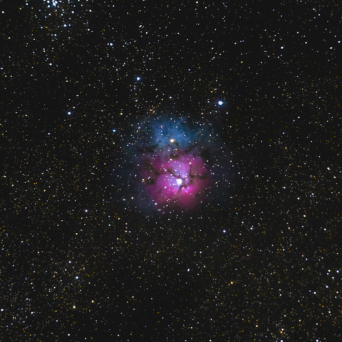 いて座 Ｍ２０ 三裂星雲