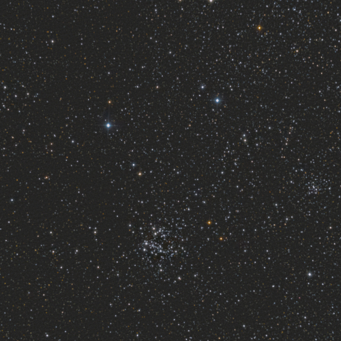 カシオペア座 散開星団 NGC６５４、６５９、６６３