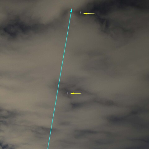 ★雲中を行くISS★