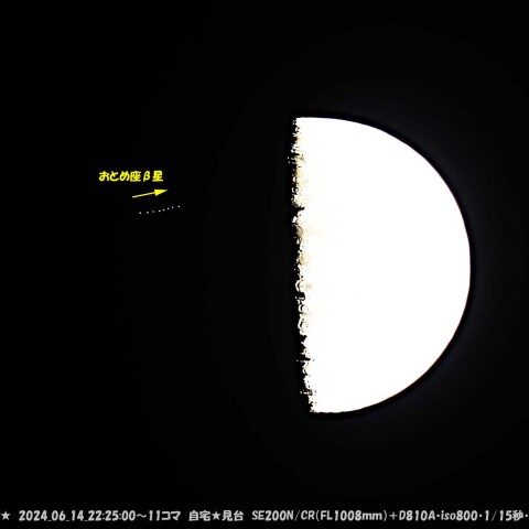 ★おとめ座β星の食★