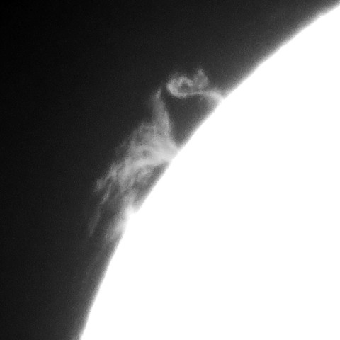 ★おもろい形のプロミネンス★