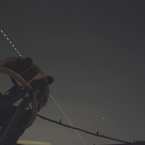 ★ドブソニアンを横切るISS★