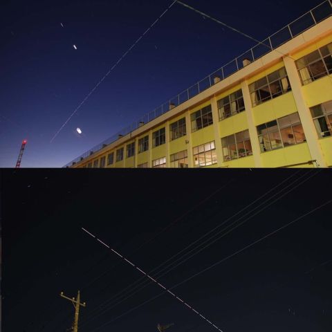 ★夕空通過のISS★