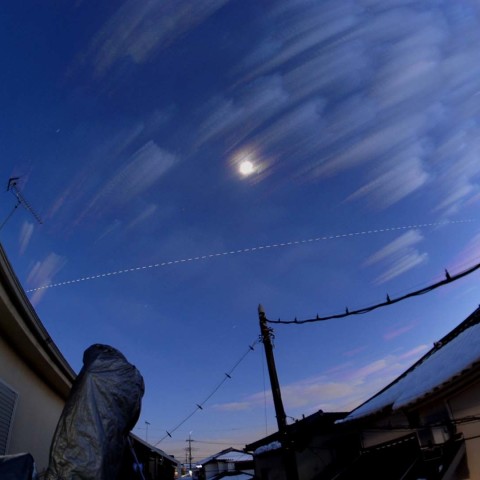 ★雪屋根上のISS★