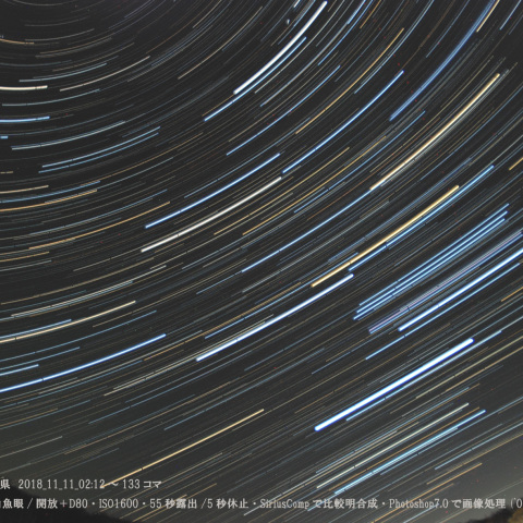 ★秋の南天の日周運動★