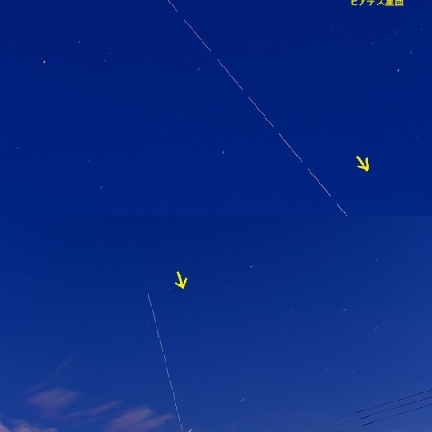 ★明るい内のISS通過★