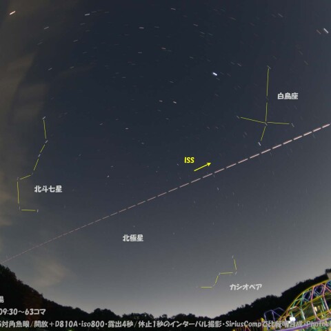 ★直線飛行のISS★