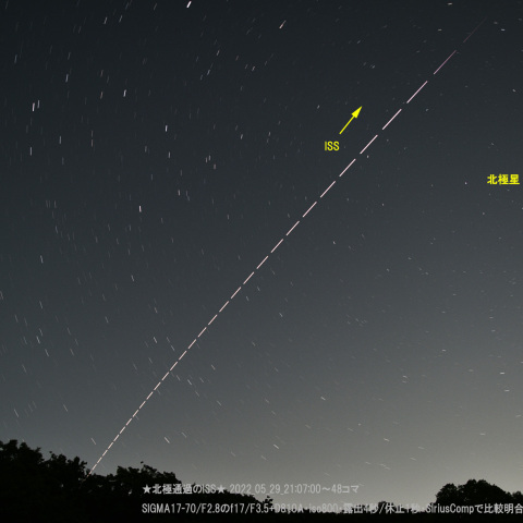 ★北極通過のISS★