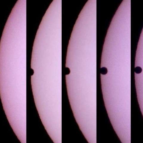 ★帯広の金星日面通過★