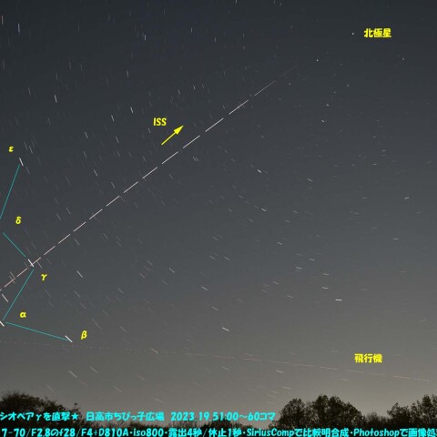 ★ISSカシオペアγを直撃★