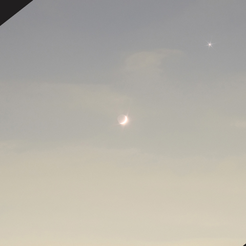 木星・金星・月　大集合