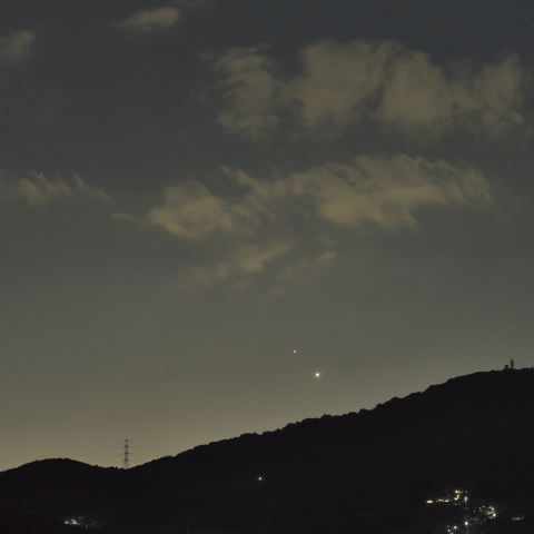 金星と木星の接近