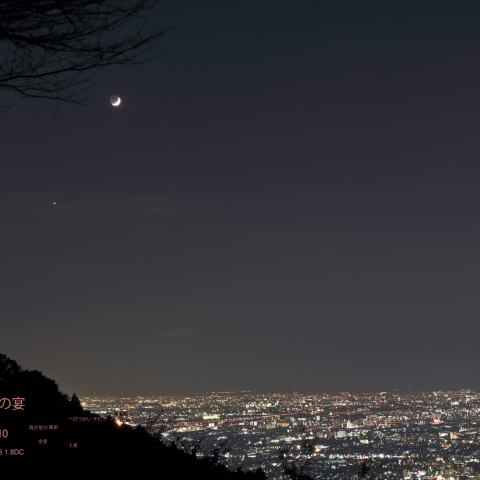 月と金・土星の宴